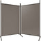 vidaXL - Kamerscherm - met - 2 - panelen - 175x180 - cm - stof - antracietkleurig