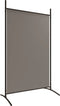 vidaXL - Kamerscherm - met - 2 - panelen - 175x180 - cm - stof - antracietkleurig