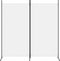vidaXL - Kamerscherm - met - 2 - panelen - 175x180 - cm - stof - wit