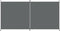 vidaXL - Kamerscherm - met - 2 - panelen - 346x180 - cm - stof - antracietkleurig