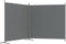 vidaXL - Kamerscherm - met - 2 - panelen - 346x180 - cm - stof - antracietkleurig