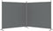 vidaXL - Kamerscherm - met - 2 - panelen - 346x180 - cm - stof - antracietkleurig