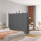 vidaXL - Kamerscherm - met - 2 - panelen - 346x180 - cm - stof - antracietkleurig