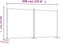 vidaXL - Kamerscherm - met - 2 - panelen - 346x180 - cm - stof - antracietkleurig