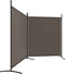 vidaXL - Kamerscherm - met - 2 - panelen - 346x180 - cm - stof - antracietkleurig