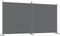 vidaXL - Kamerscherm - met - 2 - panelen - 346x180 - cm - stof - antracietkleurig