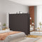 vidaXL - Kamerscherm - met - 2 - panelen - 348x180 - cm - stof - bruin