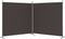 vidaXL - Kamerscherm - met - 2 - panelen - 348x180 - cm - stof - bruin