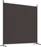 vidaXL - Kamerscherm - met - 2 - panelen - 348x180 - cm - stof - bruin