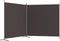 vidaXL - Kamerscherm - met - 2 - panelen - 348x180 - cm - stof - bruin