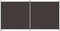 vidaXL - Kamerscherm - met - 2 - panelen - 348x180 - cm - stof - bruin
