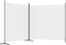 vidaXL - Kamerscherm - met - 2 - panelen - 348x180 - cm - stof - wit
