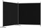 vidaXL - Kamerscherm - met - 2 - panelen - 348x180 - cm - stof - zwart