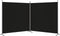 vidaXL - Kamerscherm - met - 2 - panelen - 348x180 - cm - stof - zwart