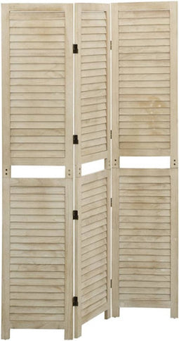 vidaXL - Kamerscherm - met - 3 - panelen - 105x165 - cm - massief - paulowniahout