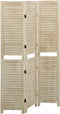 vidaXL - Kamerscherm - met - 3 - panelen - 105x165 - cm - massief - paulowniahout