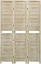 vidaXL - Kamerscherm - met - 3 - panelen - 105x165 - cm - massief - paulowniahout