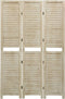 vidaXL - Kamerscherm - met - 3 - panelen - 105x165 - cm - massief - paulowniahout