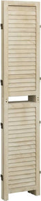 vidaXL - Kamerscherm - met - 3 - panelen - 105x165 - cm - massief - paulowniahout
