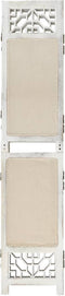 vidaXL - Kamerscherm - met - 3 - panelen - 105x165 - cm - stof - crèmekleurig