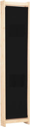 vidaXL - Kamerscherm - met - 3 - panelen - 120x170x4 - cm - stof - zwart