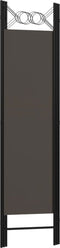 vidaXL - Kamerscherm - met - 3 - panelen - 120x180 - cm - antraciet