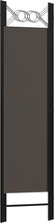 vidaXL - Kamerscherm - met - 3 - panelen - 120x180 - cm - antraciet