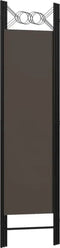 vidaXL - Kamerscherm - met - 3 - panelen - 120x180 - cm - antraciet