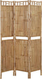 vidaXL - Kamerscherm - met - 3 - panelen - 120x180 - cm - bamboe