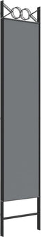 vidaXL - Kamerscherm - met - 3 - panelen - 120x200 - cm - stof - antracietkleurig