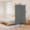 vidaXL - Kamerscherm - met - 3 - panelen - 120x200 - cm - stof - antracietkleurig