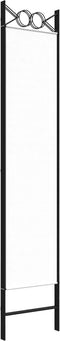 vidaXL - Kamerscherm - met - 3 - panelen - 120x200 - cm - stof - wit