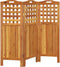vidaXL - Kamerscherm - met - 3 - panelen - 121,5x2x115 - cm - massief - acaciahout