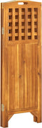 vidaXL - Kamerscherm - met - 3 - panelen - 121x2x120 - cm - massief - acaciahout