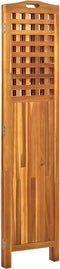 vidaXL - Kamerscherm - met - 3 - panelen - 121x2x170 - cm - massief - acaciahout
