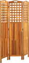 vidaXL - Kamerscherm - met - 3 - panelen - 121x2x170 - cm - massief - acaciahout