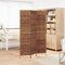 vidaXL - Kamerscherm - met - 3 - panelen - 122x180 - cm - waterhyacint - bruin
