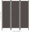 vidaXL - Kamerscherm - met - 3 - panelen - 150x180 - cm - antraciet