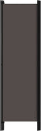 vidaXL - Kamerscherm - met - 3 - panelen - 150x180 - cm - antraciet