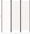 vidaXL - Kamerscherm - met - 3 - panelen - 150x180 - cm - wit
