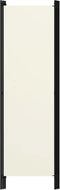 vidaXL - Kamerscherm - met - 3 - panelen - 150x180 - cm - wit