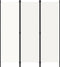 vidaXL - Kamerscherm - met - 3 - panelen - 150x180 - cm - wit