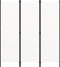vidaXL - Kamerscherm - met - 3 - panelen - 150x180 - cm - wit