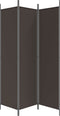 vidaXL - Kamerscherm - met - 3 - panelen - 150x200 - cm - stof - bruin