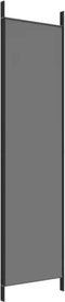 vidaXL - Kamerscherm - met - 3 - panelen - 150x200 - cm - stof - antracietkleurig