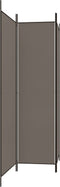 vidaXL - Kamerscherm - met - 3 - panelen - 150x200 - cm - stof - antracietkleurig
