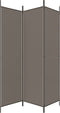vidaXL - Kamerscherm - met - 3 - panelen - 150x200 - cm - stof - antracietkleurig