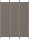vidaXL - Kamerscherm - met - 3 - panelen - 150x200 - cm - stof - antracietkleurig