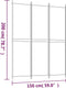 vidaXL - Kamerscherm - met - 3 - panelen - 150x200 - cm - stof - wit
