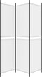 vidaXL - Kamerscherm - met - 3 - panelen - 150x200 - cm - stof - wit